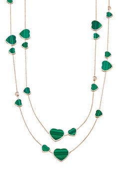 Женские колье CHOPARD бесцветного цвета, арт. 817482-5103 | Фото 1 (Материал сплава: Розовое золото; Драгоценные камни: Бриллианты; Нос: Не проставлено; Региональные ограничения белый список (Axapta Mercury): Не проставлено)