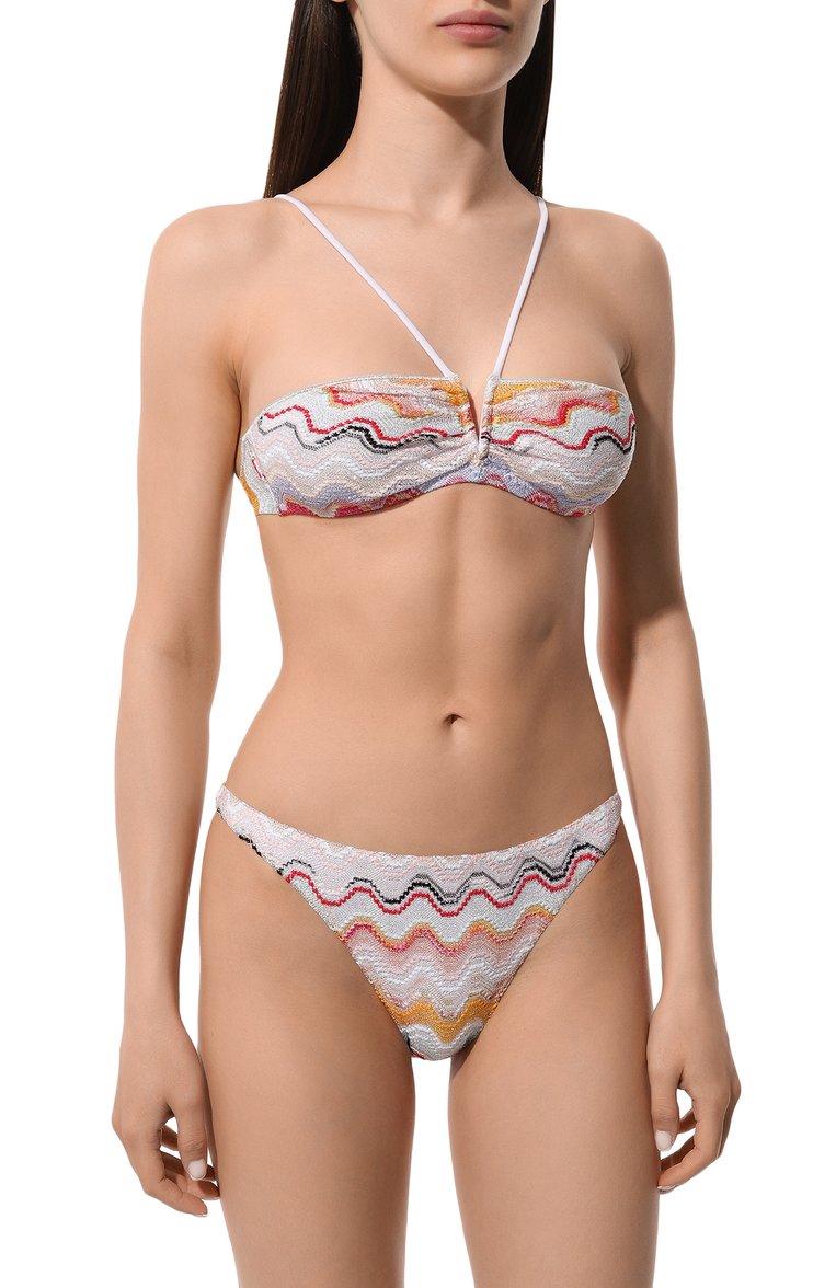 Женский раздельный купальник MISSONI разноцветного цвета, арт. MS24SP08/BR00TG | Фото 2 (Нос: Не проставлено; Материал внешний: Вискоза; Женское Кросс-КТ: Раздельные купальники)
