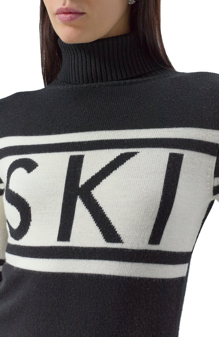 Женская шерстяная водолазка PERFECT MOMENT черного цвета, арт. W3000075/SCHILD SWEATER | Фото 5 (Материал внешний: Шерсть; Рукава: Длинные; Длина (для топов): Стандартные; Женское Кросс-КТ: Водолазка-одежда; Стили: Кэжуэл; Автоматизация состава: П�роставлено; Автоматизация ТО: Проставлено)