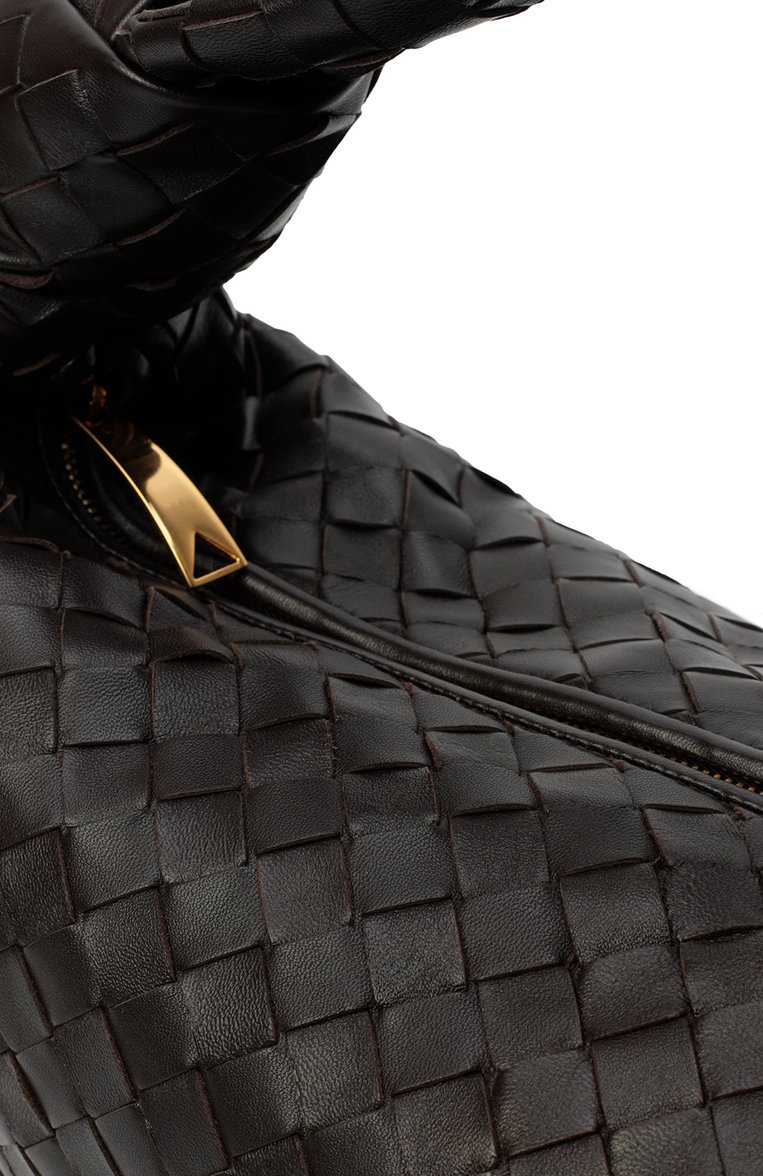 Женская сумка jodie small BOTTEGA VENETA темно-коричневого цвета, арт. 600261/VCPP0 | Фото 3 (Размер: small; Материал: Натуральная кожа)