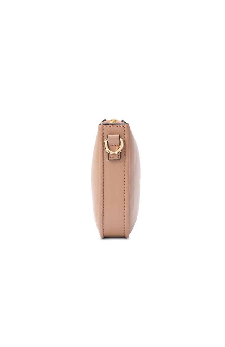 Женская сумка vlogo mini VALENTINO бежевого цвета, арт. 6W2P0AA9/MIM | Фото 4 (Материал: Натуральная кожа; Размер: mini; Ремень/цепочка: На ремешке; Автоматизация ТО: Проставлено; Автоматизация состава: Проставлено)