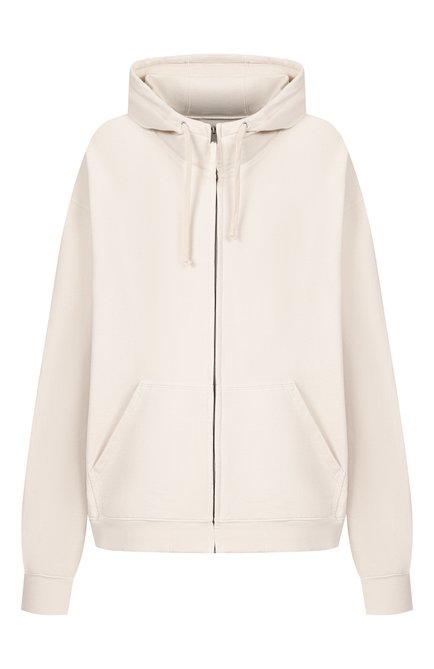 Мужской хлопковая толстовка MAISON MARGIELA кремового цвета, арт. S50HG0047/M25017 | Фото 1 (Длина (для топов): Стандартные; Рукава: Длинные; Автоматизация ТО: Проставлено; Материал внешний: Хлопок; Автоматизация состава: Проставлено)