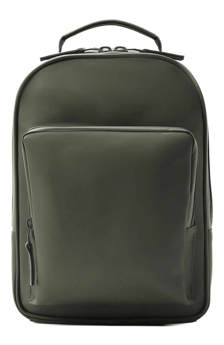Мужского рюкзак book daypack RAINS хаки цвета, арт. RA13260 | Фото 1 (Региональные ограничения белый список (Axapta Mercury): Не проставлено; Нос: Не проставлено; Материал: Текстиль)
