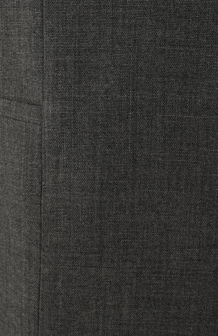 Женский шерстяной жакет JIL SANDER серого цвета, арт. J03BN0163-J40201 | Фото 6 (Материал внешний: Шерсть; Длина (для топов): Удлиненные; Рукава: Длинные; Женское Кросс-КТ: Жакет-одежда; Стили: Кэжуэл; 1-2-бортные: Однобортные; Кросс-КТ: костюм)