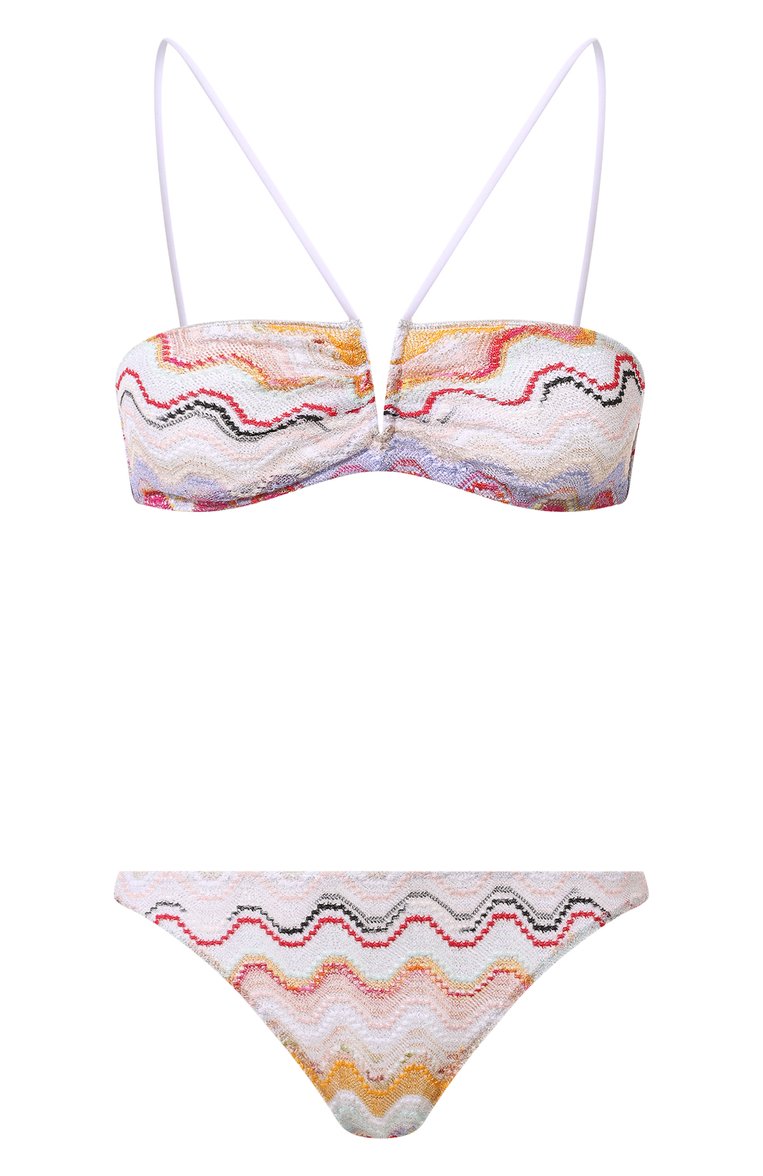 Женский раздельный купальник MISSONI разноцветного цвета, арт. MS24SP08/BR00TG | Фото 1 (Нос: Не проставлено; Материал внешний: Вискоза; Женское Кросс-КТ: Раздельные купальники)