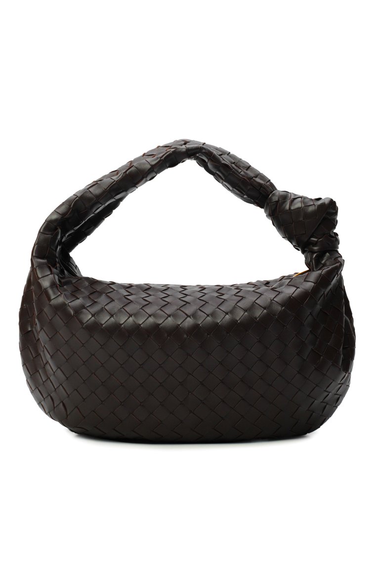 Женская сумка jodie small BOTTEGA VENETA темно-коричневого цвета, арт. 600261/VCPP0 | Фото 6 (Размер: small; Материал: Натуральная кожа)