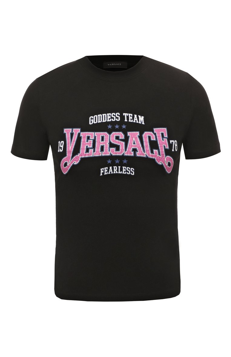 Хлопковая футболка VERSACE, арт. 1011734/1A08599, фото 1
