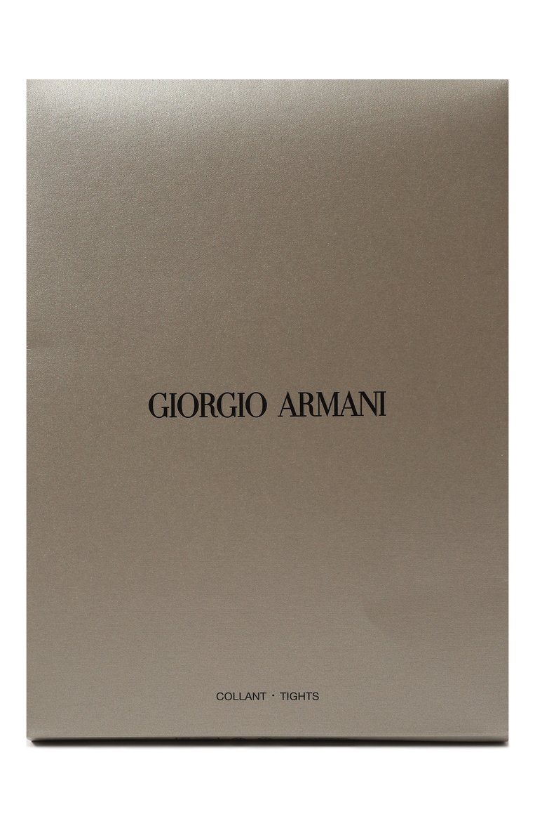 Женские колготки GIORGIO ARMANI черного цвета, арт. 330028/3F845 | Фото 4 (Материал внешний: Синтетический материал; Нос: Не проставлено; Автоматизация состава: Проставлено)
