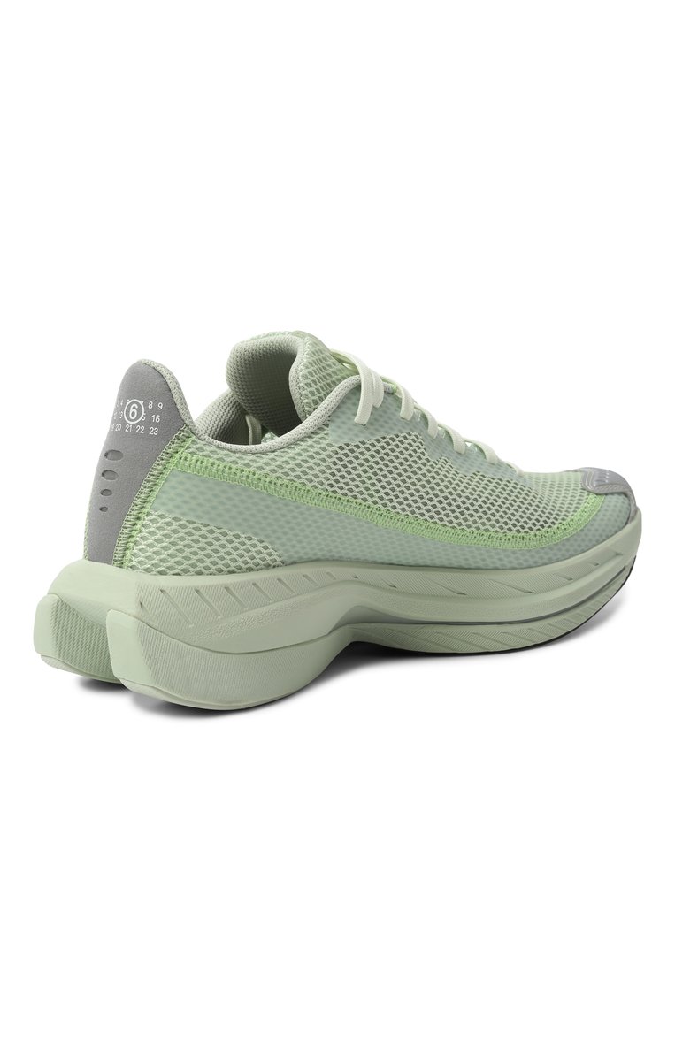Мужские текстильные кроссовки spectur 2 mm6 x salomon MM6 светло-зеленого цвета, арт. SH1WS0016/P8162 | Фото 5 (Автоматизация состава: Проставлено; Материал внутренний: Текстиль; Подошва: Массивная; Автоматизация ТО: Проставлено; Материал внешний: Текстиль; Стили: Классический; Кросс-КТ: Низкие; Материал утеплителя: Без утеплителя)